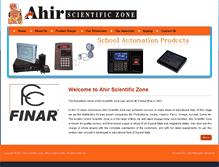 Tablet Screenshot of ahirscientificzone.com